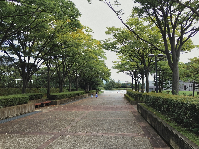 土門拳記念館へのアプローチ