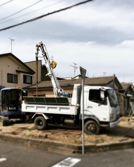 坂井東の家 砕石パイル施工