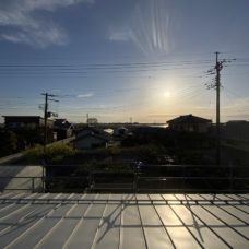 屋根からの眺め　小杉のまちなか山荘