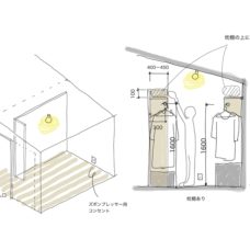 寝室WIC枕棚あり　寺尾上のまちなか山荘